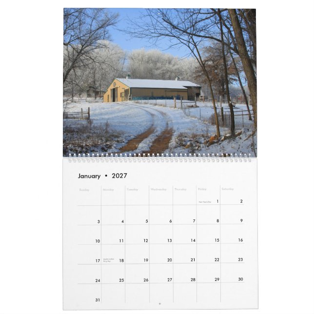 Greenwood Farms 2012 Calendar (Jan 2027)