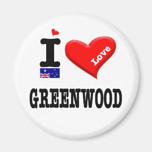 GREENWOOD - I Love Magnet