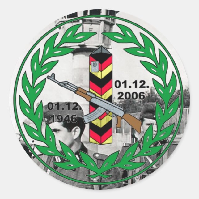 Greenztruppen Border guards Classic Round Sticker (Front)