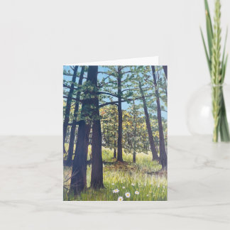 Greer, Arizona; Hiking in the Forest Card