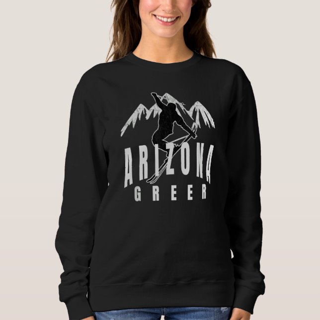 Greer Arizona Nordic Skiing Classy & Cool Greer AZ Sweatshirt (Front)