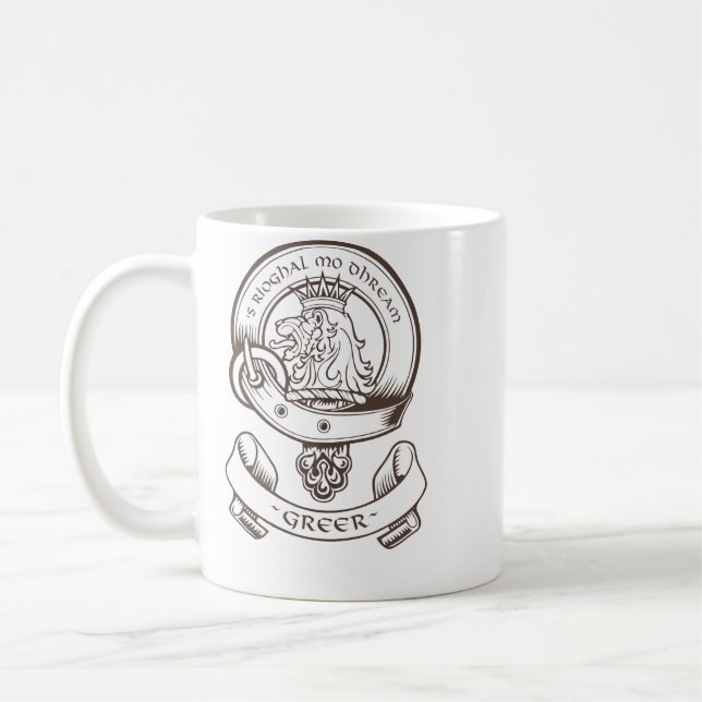 Greer Clan Badge Mug (Left)