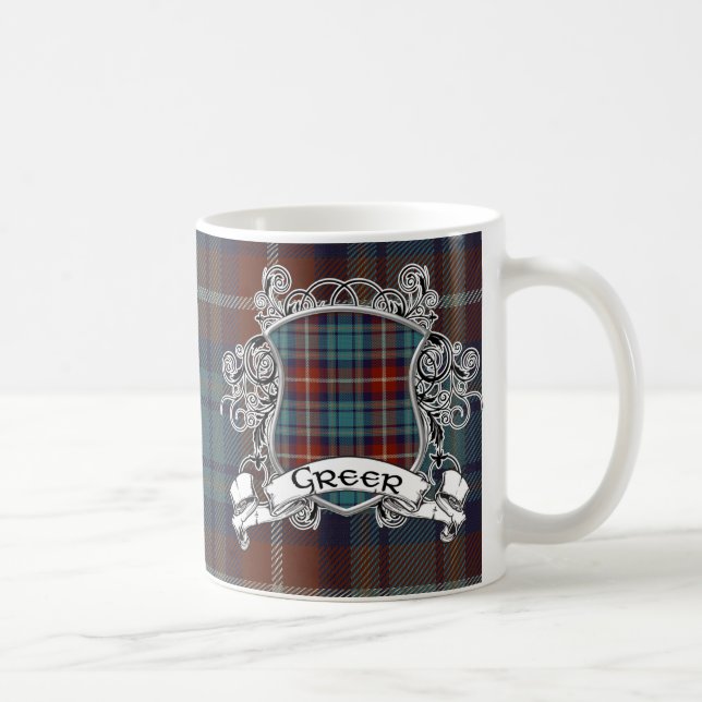Greer Tartan Shield Coffee Mug (Right)