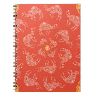 Greeting Beautiful card with camel. Frame of anima Notebook