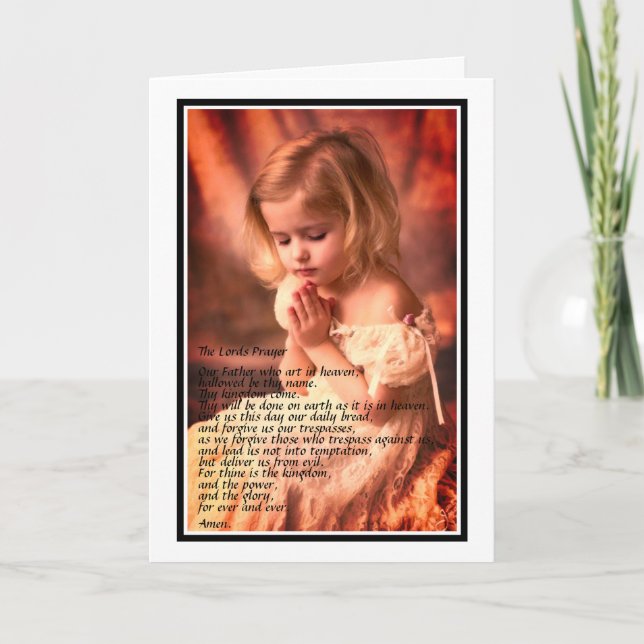 Greeting Card - A Prayer (Front)