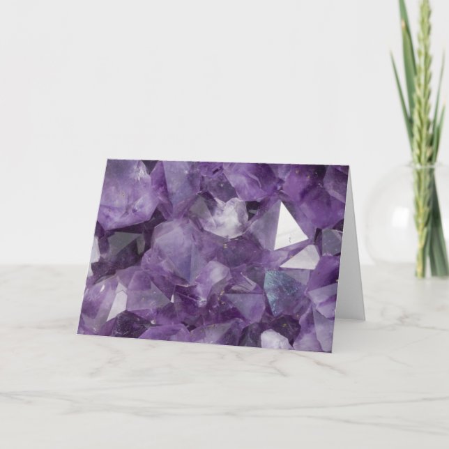 Greeting Card Amethyst Geode (Front)