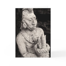 Greeting Card - Ancient Mayan Figure - Mexico