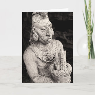 Greeting Card - Ancient Mayan Figure - Mexico