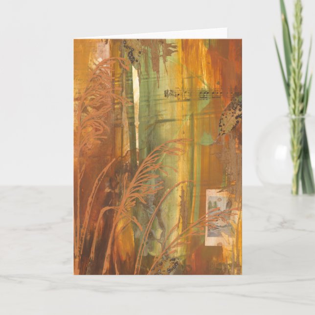 Greeting Card- Autumn Aviary: Sparrow Card (Front)