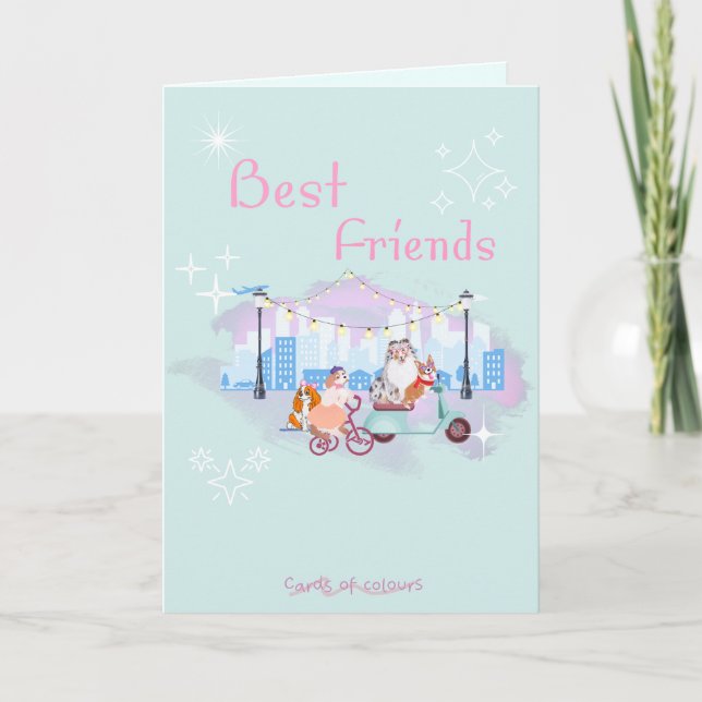 Greeting card best friends  (Front)
