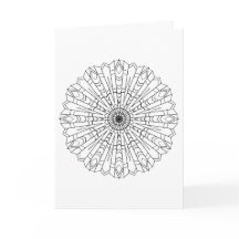 Greeting card, black and white, southwestern nativ