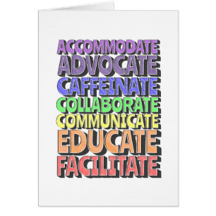 Greeting Card (Blank inside) A Teacher's Day