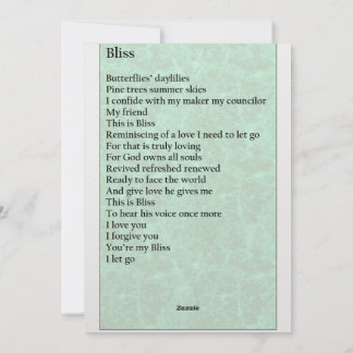 Greeting card "Bliss"