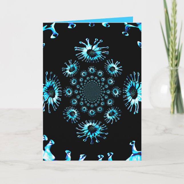 Greeting Card - Blue Fantasy (Front)