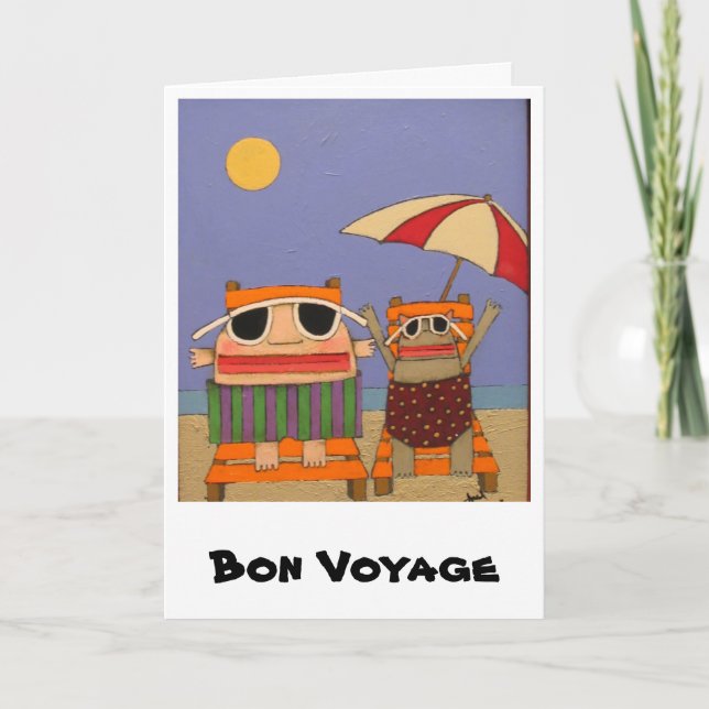 Greeting Card Bon Voyage (Front)