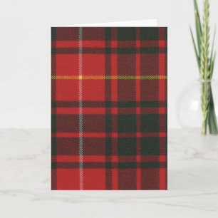 Greeting Card Bruce Modern Tartan Print