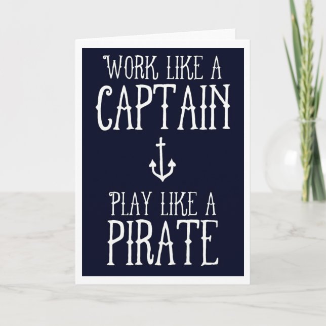 Greeting Card - Captain/Pirate (Front)