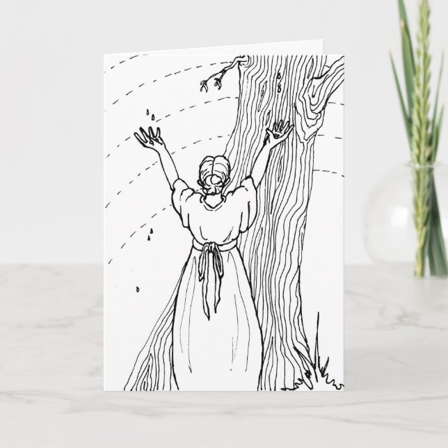 Greeting Card - Catching Tears (Front)