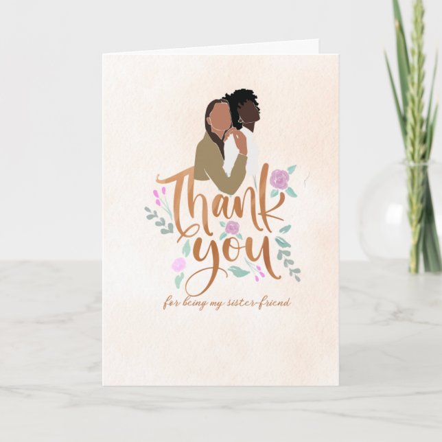 Greeting Card: Celebrating Sisterhood Announcement (Front)