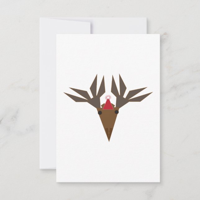 greeting card - Christmas moose  (Front)