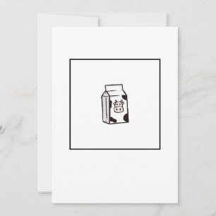 Greeting card, cows milk card, funny card