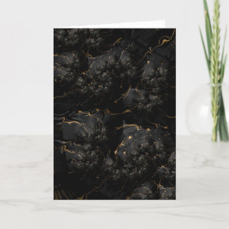 Greeting Card - F1671 "Golden Lava"