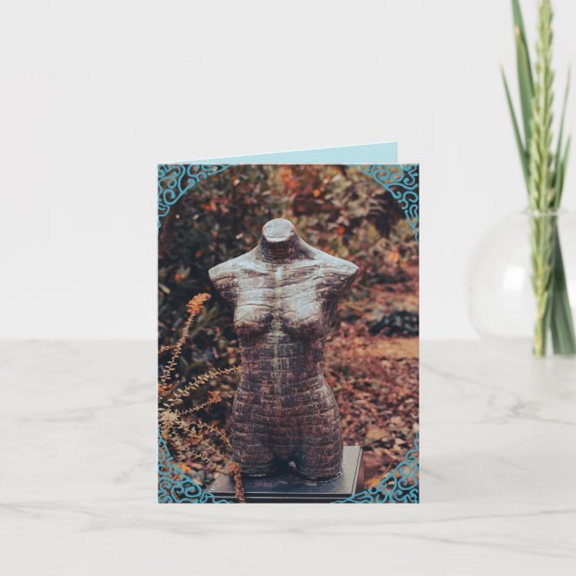 Greeting Card Femininity Statue  (Front)