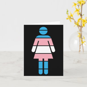 Greeting card for a trans woman