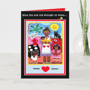 Greeting card for African American birthdays