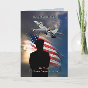 Greeting Card for Air Force Commissioning