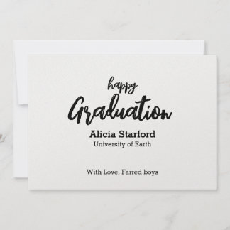 Greeting card for graduation