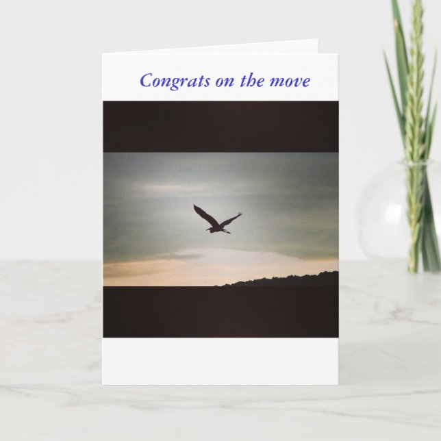 Greeting card for someone that is moving away (Front)