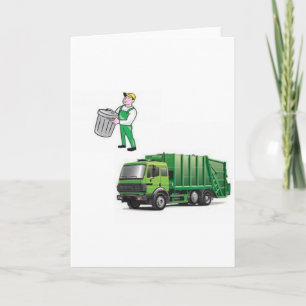 Greeting Card Garbage Truclk