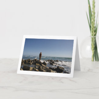 Greeting Card | Gormley 'Land' Figure, Kimmeridge