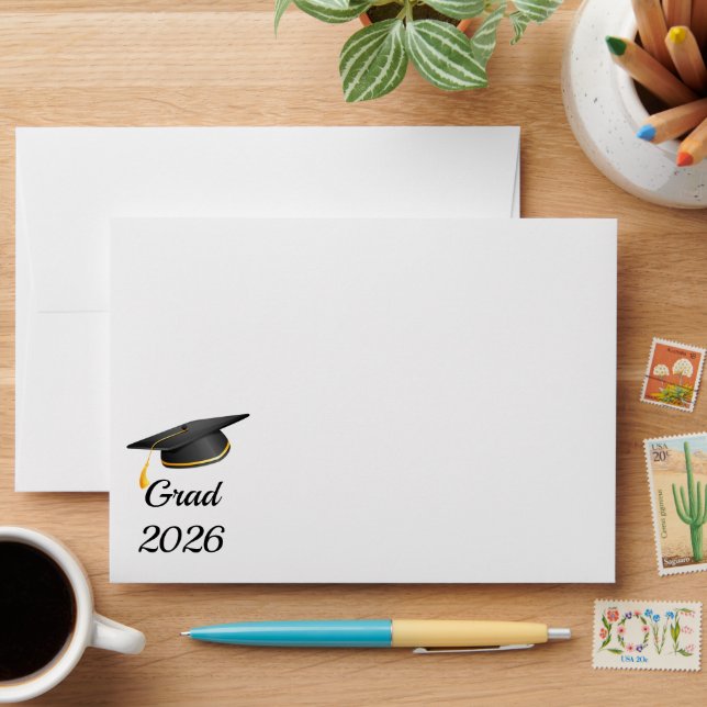 Greeting Card Grad Cap Envelope (Desk)
