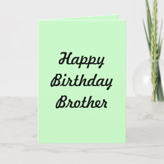 GREETING CARD(HAPPY BIRTHDAY BROTHER) CARD