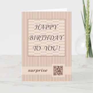 Greeting Card.Happy Birthday David! Card