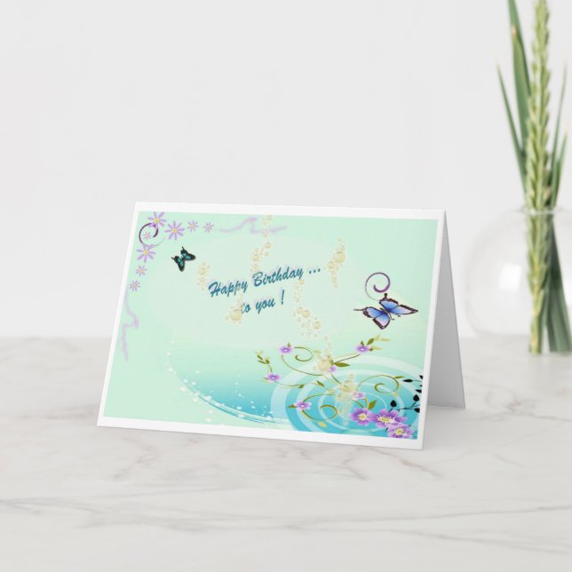 Greeting card Happy Birthday to you (Front)