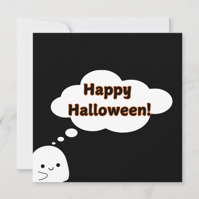 Greeting card "Happy Halloween!" (Front)