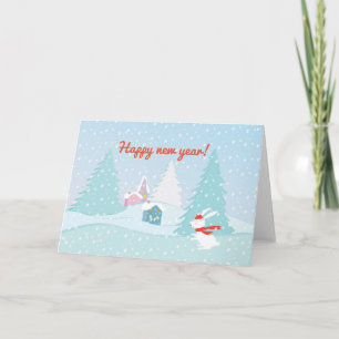 greeting card - happy new year
