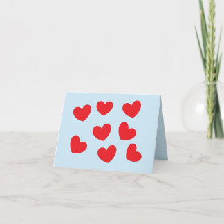 Greeting Card : Hearts