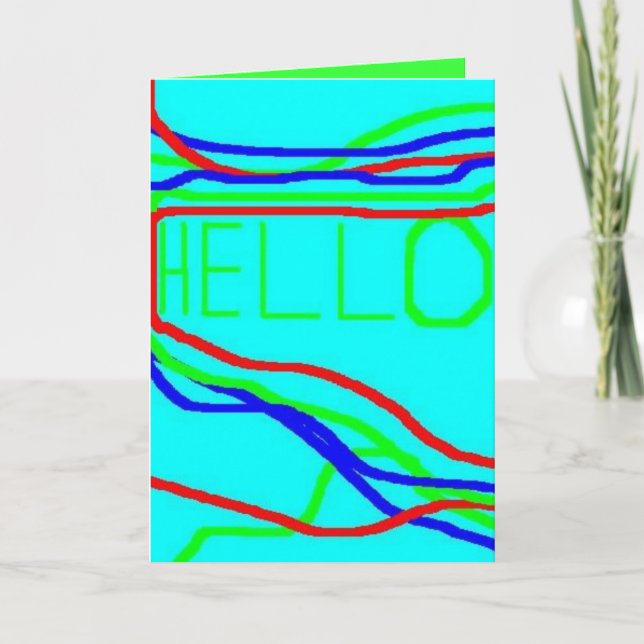 Greeting Card: HELLO!!! Card (Front)
