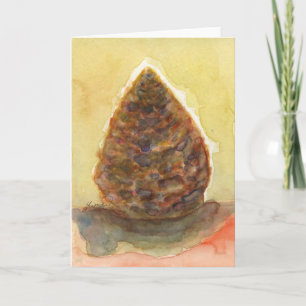 Greeting Card Holiday Pine cone Christmas card