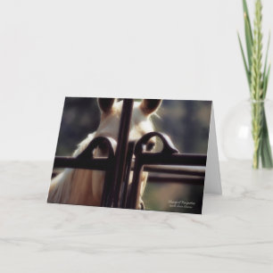 Greeting Card Horse, Customisable Text