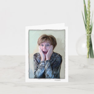 Greeting card. Humourous, thinking of you. Card