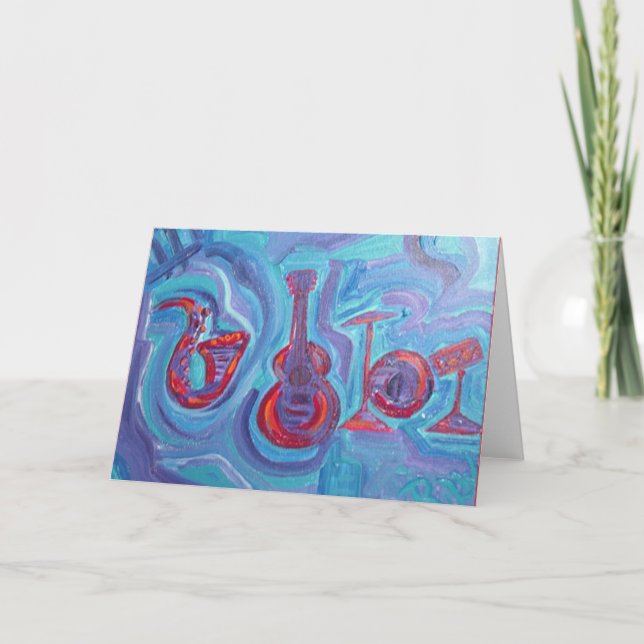 Greeting Card - jazz in the afternoon (Front)