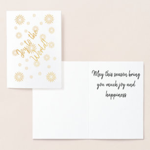 Greeting Card - Joyful Foil Stars