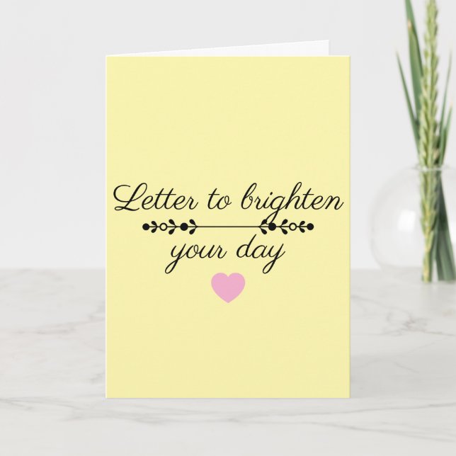Greeting  Card- Letter Card (Front)