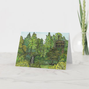 Greeting Card - Longwood Gardens Clock Tower