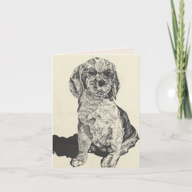 Greeting Card  : Love Of A Pet (Front)